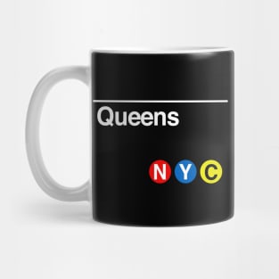 Queens Subway Sign Mug